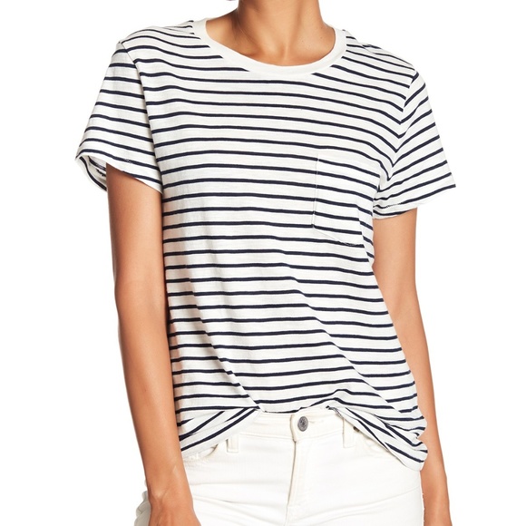 Madewell Tops - Madewell Short Sleeve Striped Tee Shirt XXS
